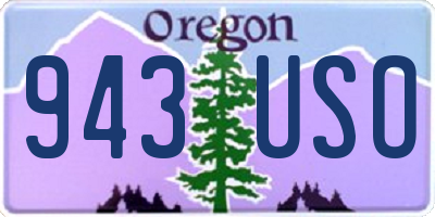OR license plate 943USO