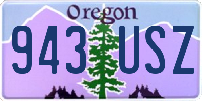 OR license plate 943USZ