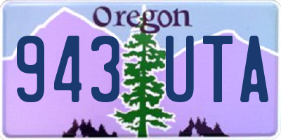OR license plate 943UTA