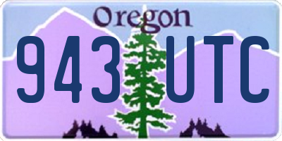 OR license plate 943UTC