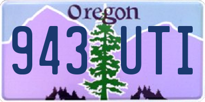 OR license plate 943UTI