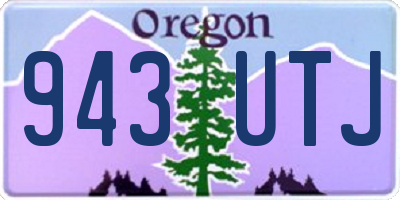 OR license plate 943UTJ