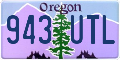 OR license plate 943UTL