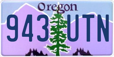 OR license plate 943UTN