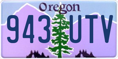 OR license plate 943UTV