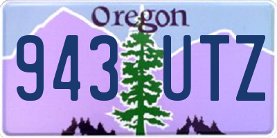 OR license plate 943UTZ