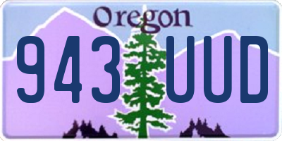 OR license plate 943UUD