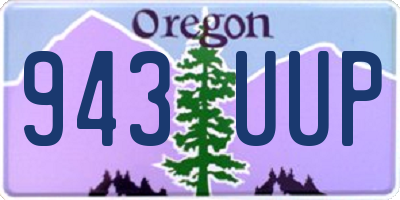 OR license plate 943UUP