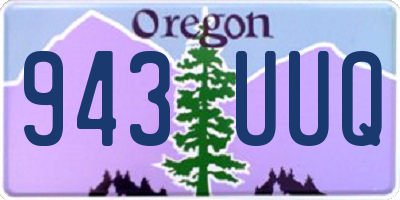 OR license plate 943UUQ