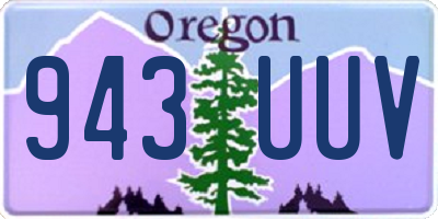 OR license plate 943UUV