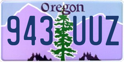 OR license plate 943UUZ
