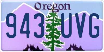 OR license plate 943UVG