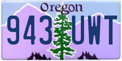 OR license plate 943UWT