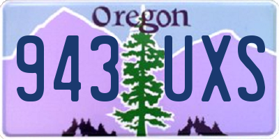 OR license plate 943UXS