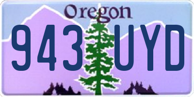 OR license plate 943UYD