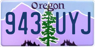 OR license plate 943UYJ