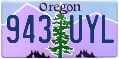 OR license plate 943UYL