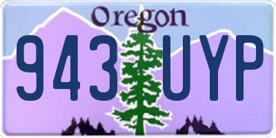 OR license plate 943UYP