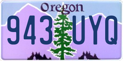 OR license plate 943UYQ