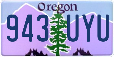 OR license plate 943UYU