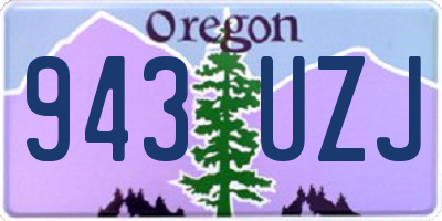 OR license plate 943UZJ