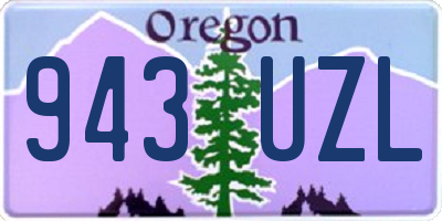 OR license plate 943UZL