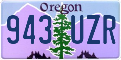 OR license plate 943UZR