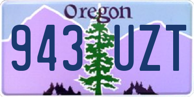 OR license plate 943UZT