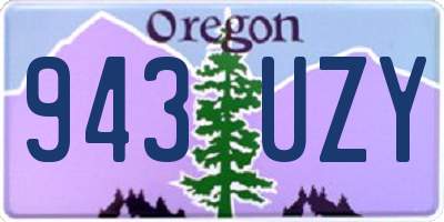 OR license plate 943UZY