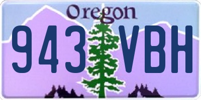 OR license plate 943VBH
