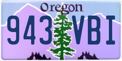 OR license plate 943VBI
