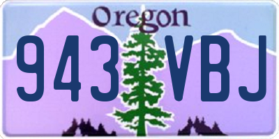 OR license plate 943VBJ