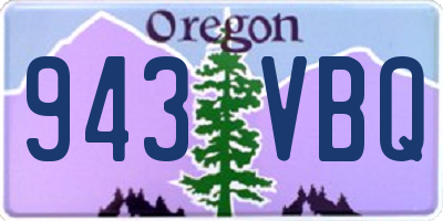 OR license plate 943VBQ