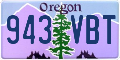 OR license plate 943VBT