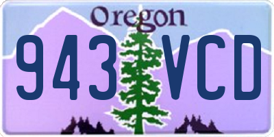 OR license plate 943VCD