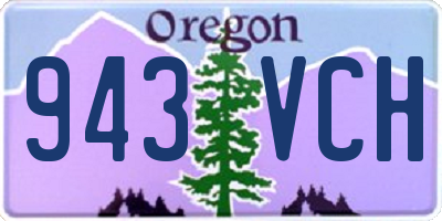 OR license plate 943VCH