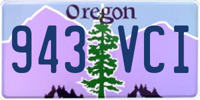 OR license plate 943VCI