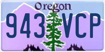 OR license plate 943VCP