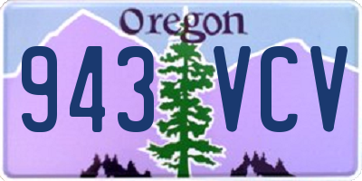 OR license plate 943VCV