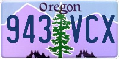 OR license plate 943VCX