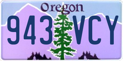OR license plate 943VCY
