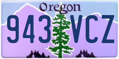 OR license plate 943VCZ