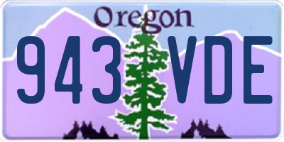 OR license plate 943VDE