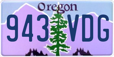 OR license plate 943VDG