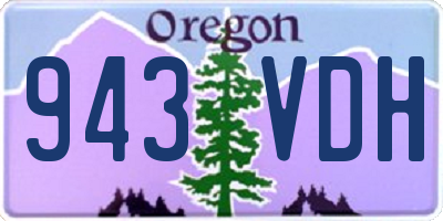 OR license plate 943VDH