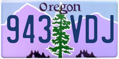 OR license plate 943VDJ
