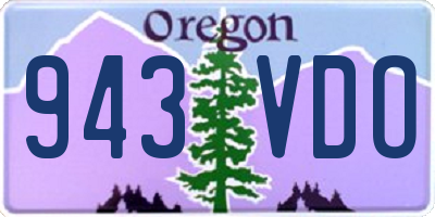 OR license plate 943VDO
