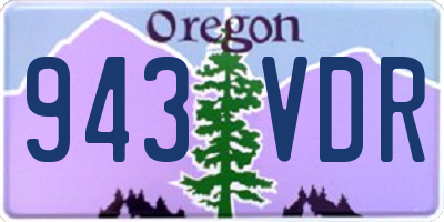 OR license plate 943VDR