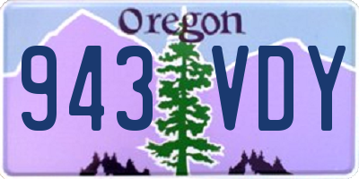 OR license plate 943VDY