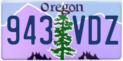 OR license plate 943VDZ